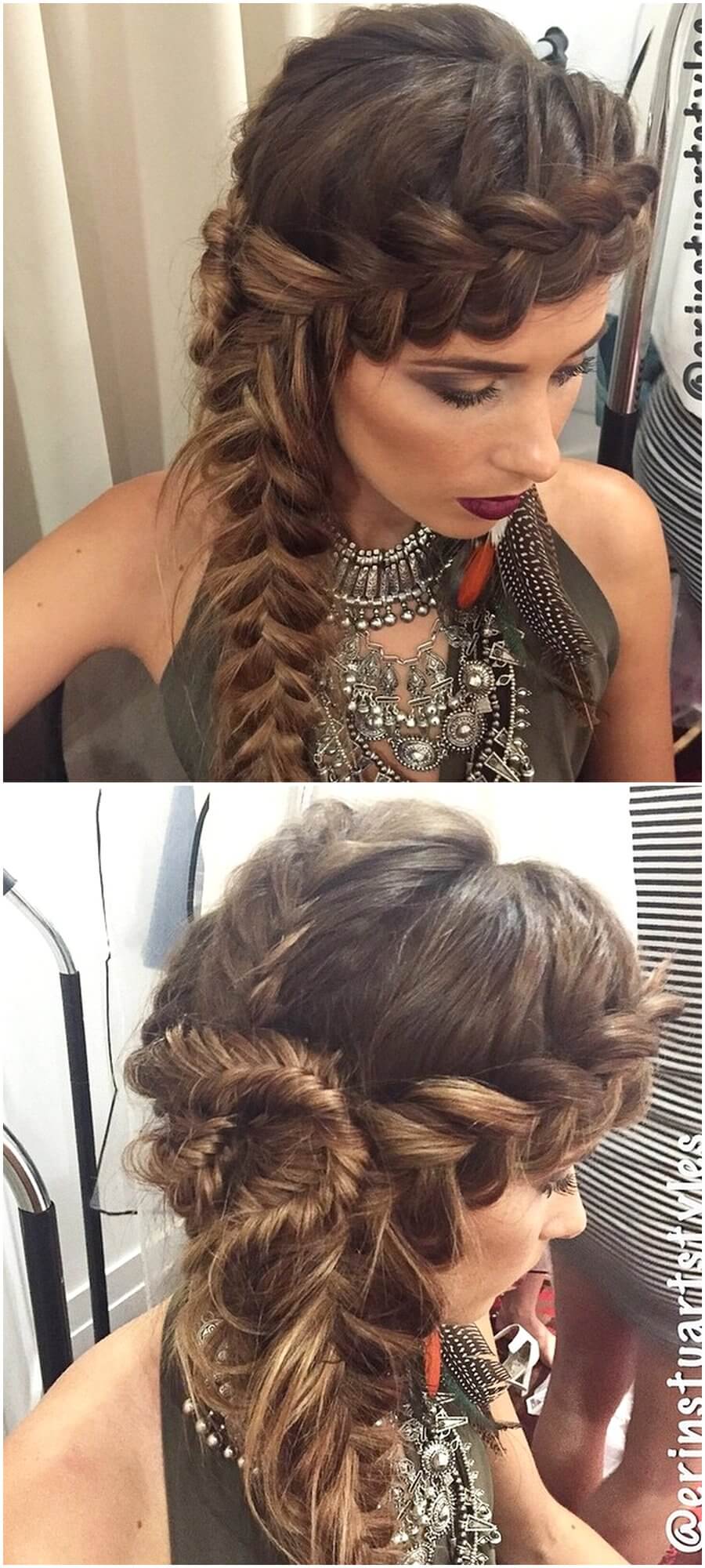 Cute Boho Style Girls Hair Styles For Any Kind of Hairs (10)